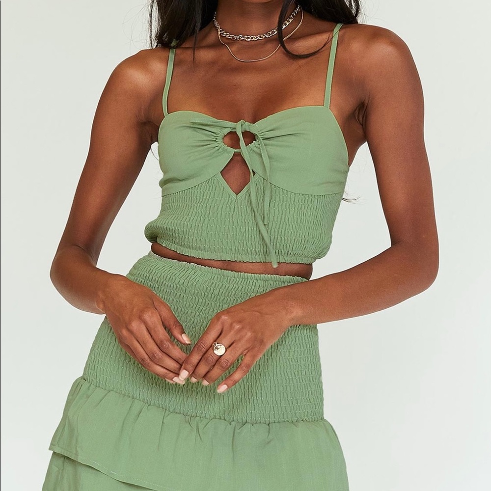 Princess Polly green set, US size 8